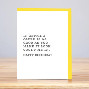 Count Me in (Letterpress) Card