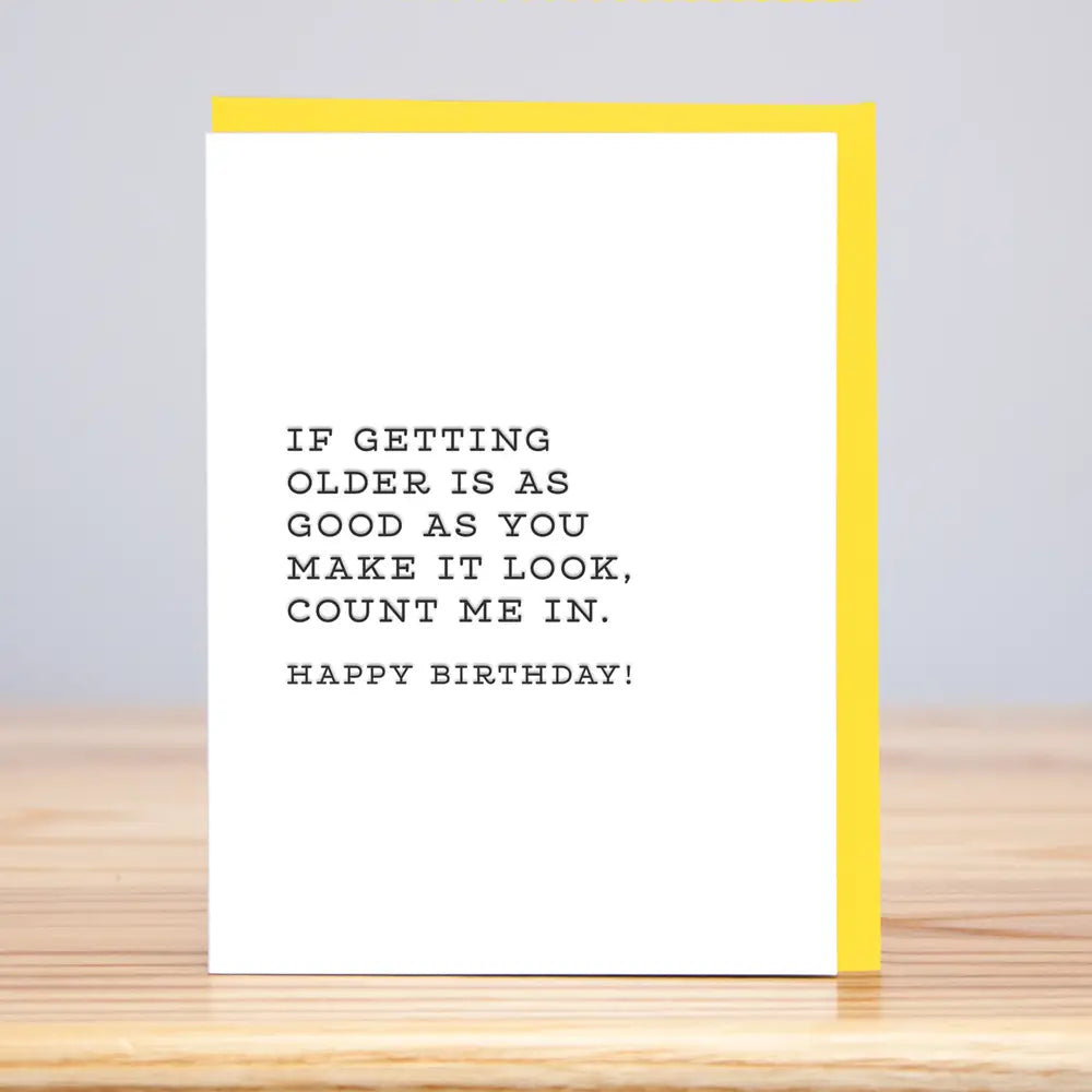 Count Me in (Letterpress) Card