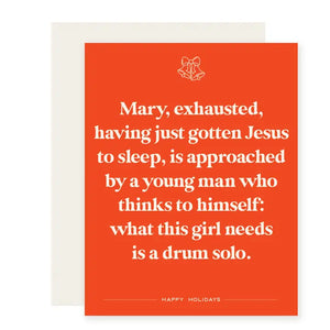 Mary Exhausted Card
