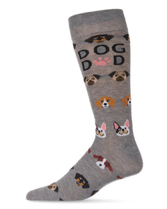 MeMoi - Dog Dad Bamboo Blend Crew Socks