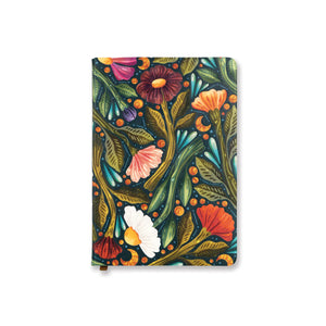 Denik - Nightsky Floral Vegan Embroidered Journal