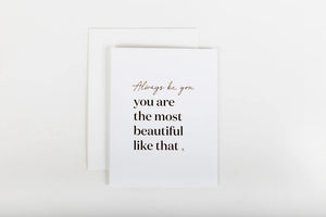 Always Be You Card