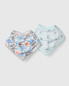 LouLou Lollipop Silly Seals Muslin Bandana Bib Set