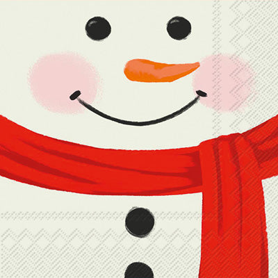 Snowman Face Cocktail Napkins
