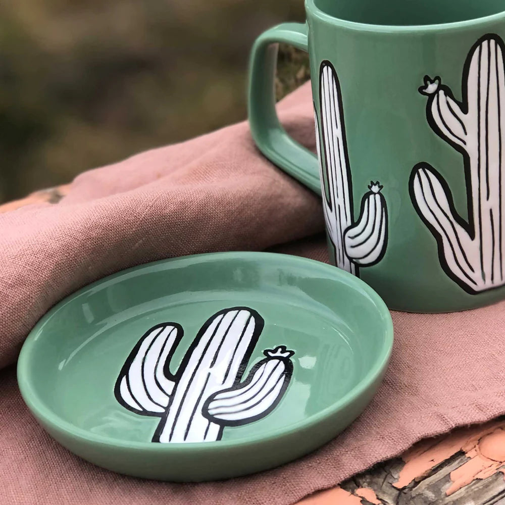 Cuppa Color Coaster | Jade Cactus