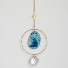 Load image into Gallery viewer, Scout - Stone Suncatcher - Sun/Blue Agate
