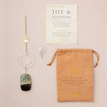 Load image into Gallery viewer, Scout - Stone Suncatcher - Sun Rays/Black/Blue Agate
