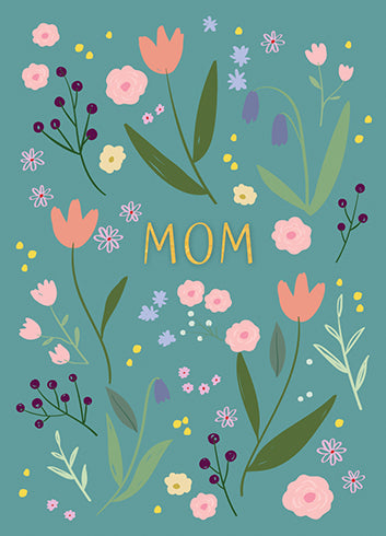 Mom Floral Card