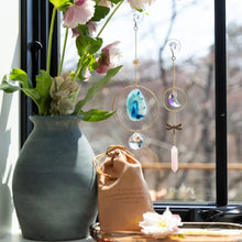Load image into Gallery viewer, Scout - Stone Suncatcher - Hummingbird/Rainbow Stone
