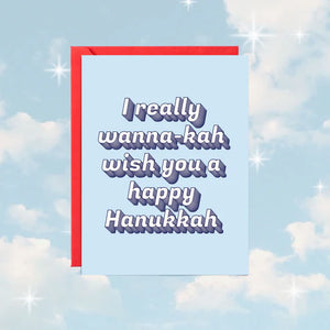 Wanna-kah Wish You a Happy Hanukkah Card