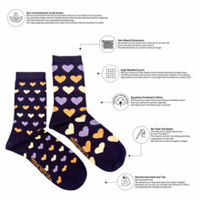 Load image into Gallery viewer, Friday Sock Co. - Women&#39;s Modern Hearts Socks
