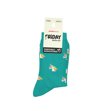 Load image into Gallery viewer, Friday Sock Co. - Women’s Magical Unicorn &amp; Rainbow Socks
