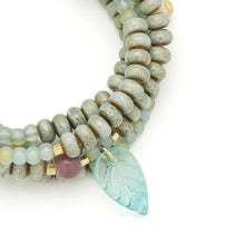 Load image into Gallery viewer, Scout - Ceramic Bead Wrap Bracelet/Necklace - Renewal/Leaf
