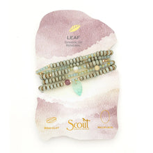 Load image into Gallery viewer, Scout - Ceramic Bead Wrap Bracelet/Necklace - Renewal/Leaf
