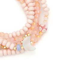 Load image into Gallery viewer, Scout - Ceramic Bead Wrap Bracelet/Necklace- Balance/Moon
