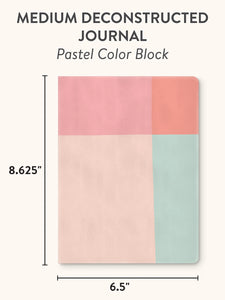 Pastel Color Block Medium Deconstructed Journal