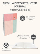 Load image into Gallery viewer, Pastel Color Block Medium Deconstructed Journal
