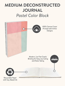 Pastel Color Block Medium Deconstructed Journal
