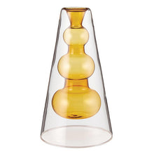 Load image into Gallery viewer, Yellow Glass Candleholder/Vase
