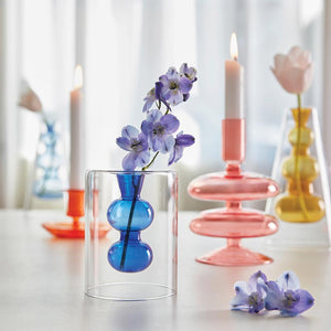 Yellow Glass Candleholder/Vase