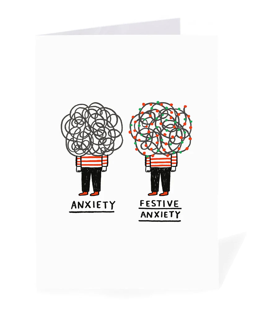Festive Anxiety Christmas Card