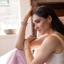 Load image into Gallery viewer, Scout - Hidden Message Bracelet - Strong AF/Amethyst/Gold
