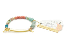 Load image into Gallery viewer, Scout - Hidden Message Bracelet - Crushing It/Amazonite/Gold
