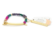 Load image into Gallery viewer, Scout - Hidden Message Bracelet - Strong AF/Amethyst/Gold
