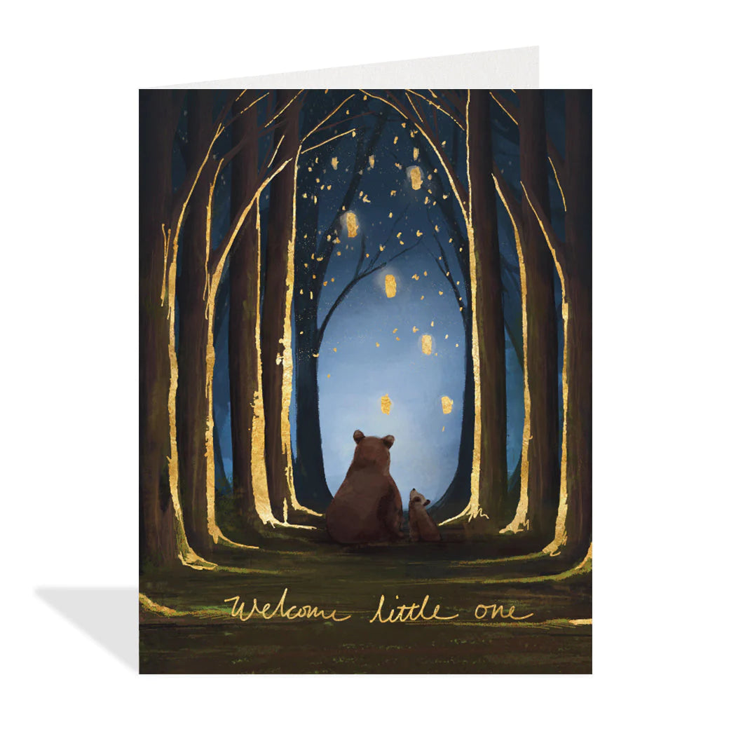 Welcome Little One Bear Card