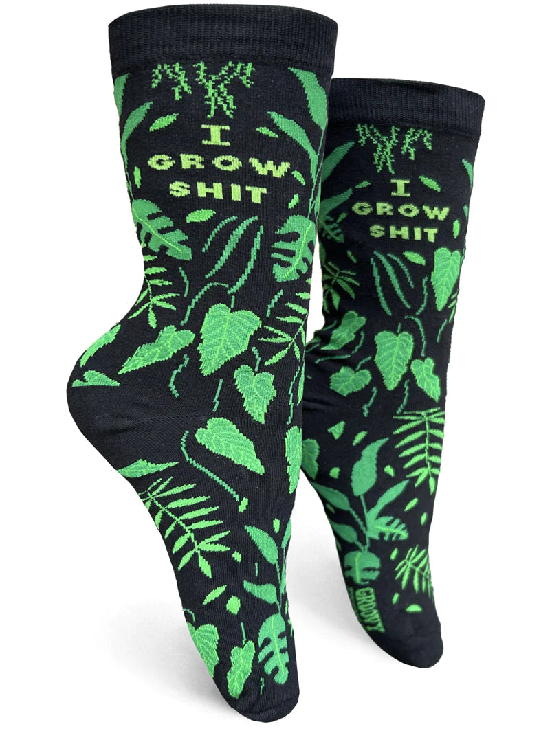 I Grow Shit Women's Crew Socks