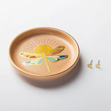 Load image into Gallery viewer, Scout - Jewelry Dish &amp; Stud Earring Set - Dragonfly/Terracotta
