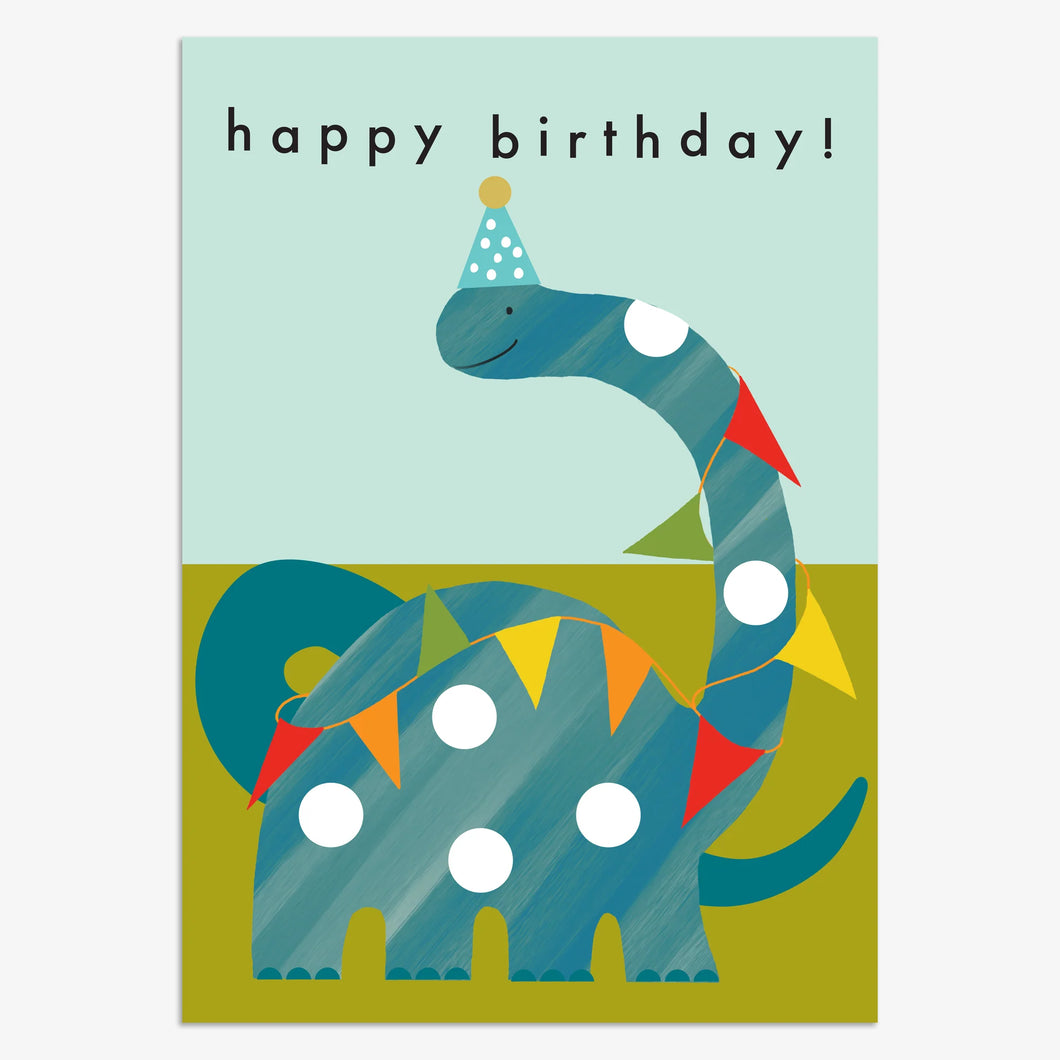 Dino Happy Birthday Card