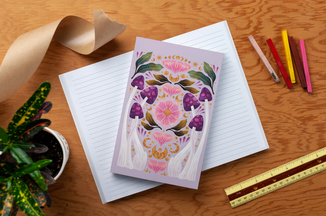 Denik - Fungi Blooms Classic Layflat Notebook