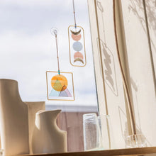 Load image into Gallery viewer, Scout - Stained Glass Light Catcher - Sunset Mountains
