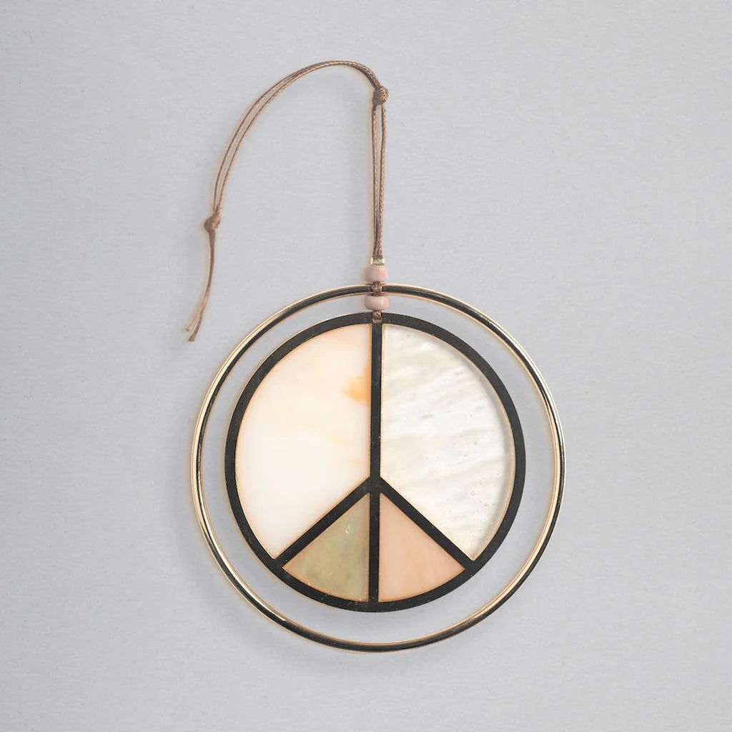 Scout - Stained Glass Light Catcher - Peace Sign