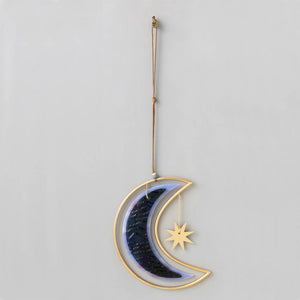 Scout - Stained Glass Light Catcher - Moon Star