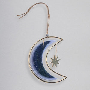 Scout - Stained Glass Light Catcher - Moon Star
