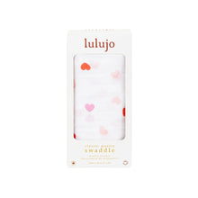 Load image into Gallery viewer, Lulujo Hearts Swaddling Blanket
