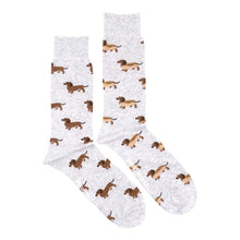 Load image into Gallery viewer, Friday Sock Co. - Men&#39;s Wiener Dog Hot Dog Socks
