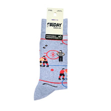 Load image into Gallery viewer, Friday Sock Co. - Men&#39;s Funny Hockey Scene Socks
