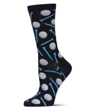 Load image into Gallery viewer, MeMoi - Golf Madness Bamboo Blend Crew Socks
