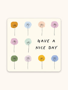 Dotted Palms Mini Note Card Set with Stickers