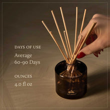 Load image into Gallery viewer, Thymes - Noir Woods Petite Reed Diffuser
