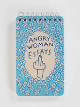 Load image into Gallery viewer, Angry Woman Essays Spiral Notebook 3x5
