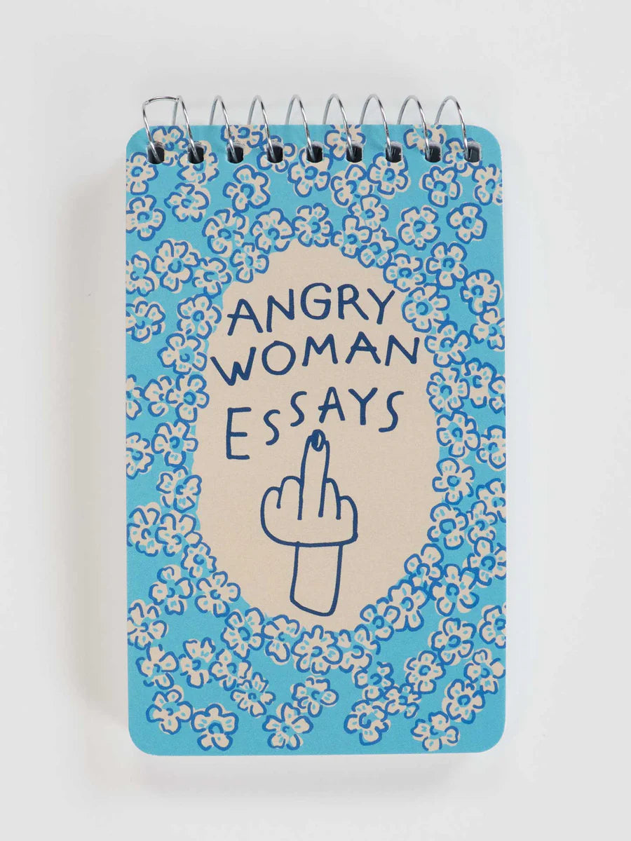 Angry Woman Essays Spiral Notebook 3x5