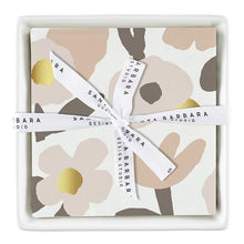 Load image into Gallery viewer, Ceramic Napkin Tray + Napkins - Blush Flowers
