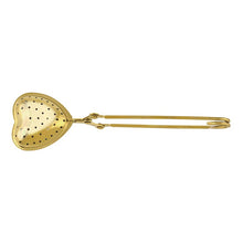 Load image into Gallery viewer, Gold Heart Tea Strainer
