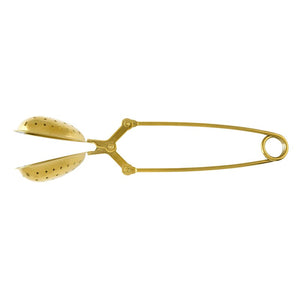 Gold Heart Tea Strainer