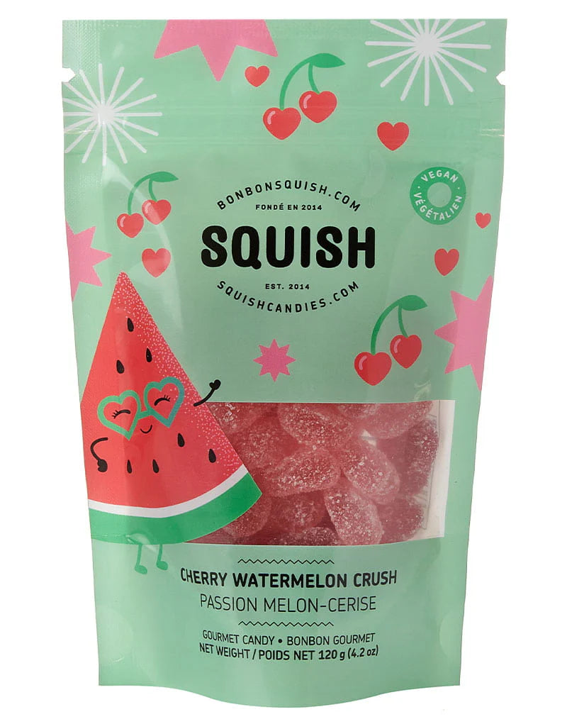 Squish Vegan Cherry Watermelon Crush Gourmet Candy