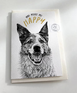 You Make Me Happy Card